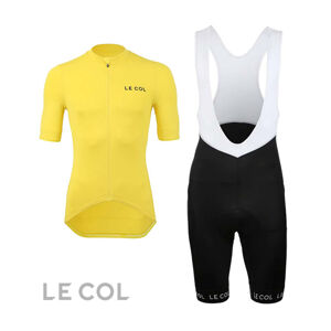 LE COL Cyklistický krátky dres a krátke nohavice - HORS CATEGORIE II - čierna