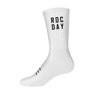 ROCDAY Cyklistické ponožky klasické - PARK - biela M-L