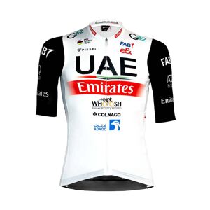 PISSEI Cyklistický dres s krátkym rukávom - UAE TEAM EMIRATES 23 - biela/čierna/červená