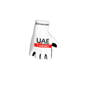 PISSEI Cyklistické rukavice krátkoprsté - UAE TEAM EMIRATES 2024 - biela 2XL
