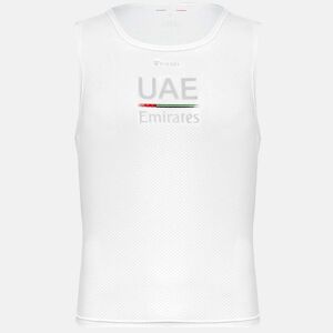 PISSEI Cyklistické tričko bez rukávov - UAE 2023 - biela XS-S