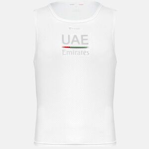 PISSEI Cyklistické tričko bez rukávov - UAE TEAM EMIRATES 2024 - biela L-2XL