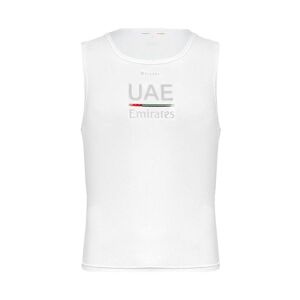 PISSEI Cyklistické tričko bez rukávov - UAE TEAM EMIRATES 23 - biela