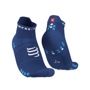 COMPRESSPORT Cyklistické ponožky členkové - PRO RACING 4.0 RUN - modrá