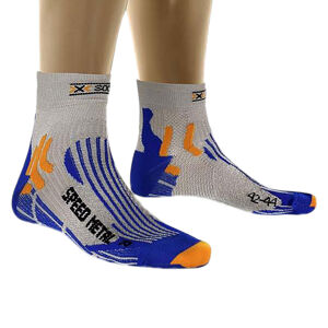 X-SOCKS-Speed Metal silver/cobalt blue Biela 35/38