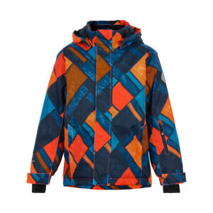COLOR KIDS-BOYS Ski jacket, AOP, AF 10.000,orange clown fish Oranžová 140