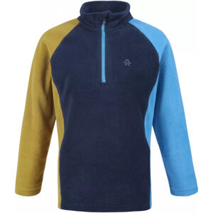 COLOR KIDS-Fleece pulli, colorblock, blue Modrá XS