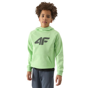 4F JUNIOR-SWEATSHIRT-4FJWSS24TSWSM0925-42S-LIGHT GREEN Zelená 152