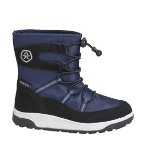 COLOR KIDS-Boots W. String & Stopper total eclipse Modrá 28