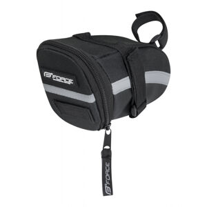 FORCE-MID SADDLE BAG VELCRO Čierna 1,2L