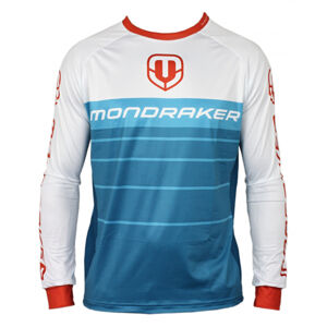 MONDRAKER-Enduro/Trail Jersey long, petrol/white/red Modrá XL