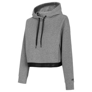 4F-WOMENS SWEATSHIRT-H4L21-BLD011-24M-MIDDLE GREY MELANGE Šedá XS