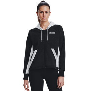 UNDER ARMOUR-Rival + FZ Hoodie-BLK Čierna L