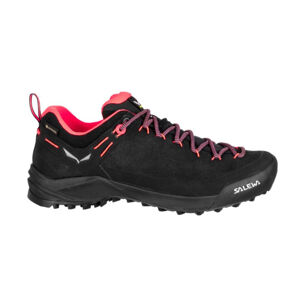 SALEWA-Wildfire Leather W GTX black/fluo coral Čierna 40,5
