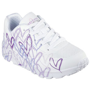 SKECHERS-Uno Spread The Love white/multi purple Biela 39