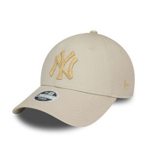 NEW ERA-940W MLB Wmns metallic logo 9forty NEYYAN beige Béžová 54,9/59,6cm