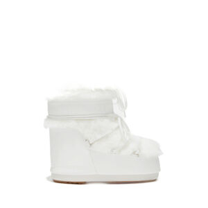 MOON BOOT-ICON LOW FAUX FUR, 002 optical white Biela 36/38