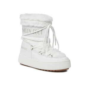 MOON BOOT-LTRACK FAUX FUR, 002 white Biela 35