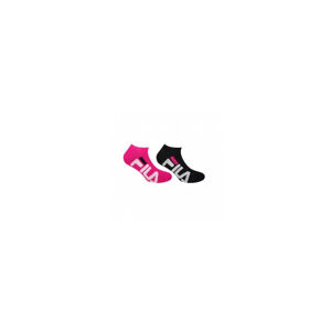 FILA-F9199 INVISIBLE SOCKS 2 PACK-629 BLACK/FUXIA Mix 35/38