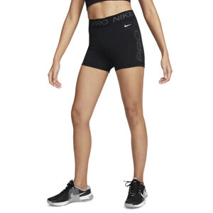 NIKE-W NIKE PRO DF MR 3IN SHORT GRX-FN3141-010-BLACK/WHITE Čierna L