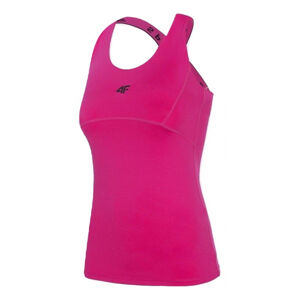 4F-WOMENS FUNCTIONAL T-SHIRT-H4Z20-TSDF012-55S-HOT PINK Ružová L