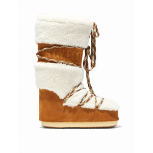 MOON BOOT-Icon Shearling whisky off white Mix 42/44