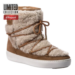 MOON BOOT-Pulse Mid Wool sand/off white Hnedá 40