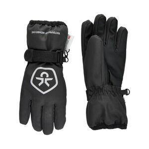 COLOR KIDS-Gloves, waterproof, black Čierna 140/152 2021