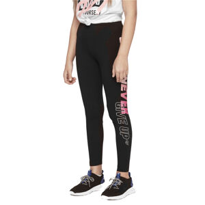 4F-GIRLS-leggings-HJL21-JLEG003-20S-Black Čierna 146