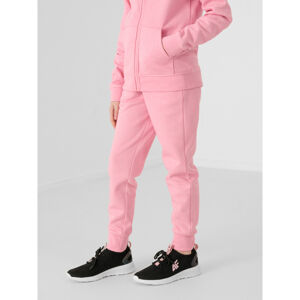 4F-GIRLS TROUSERS JSPDD001-56M-LIGHT PINK MELANGE Ružová 146