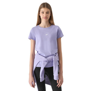 4F JUNIOR-TSHIRT-4FJWSS24TTSHF1111-52S-LIGHT VIOLET Fialová 152