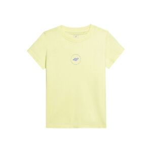 4F JUNIOR-TSHIRT-4FJWSS24TTSHF1111-72S-LEMON Žltá 164