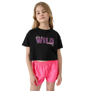 4F JUNIOR-TSHIRT-4FJWSS24TTSHF1144-20S-DEEP BLACK Čierna 134