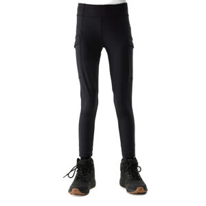 4F JUNIOR-TROUSERS FNK-4FJWSS24TFTRF493-21S-BLACK Čierna 146/152