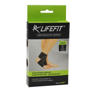 LIFEFIT-Neoprenová bandáž BN101 členok TRL Čierna