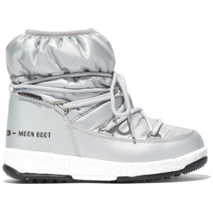 MOON BOOT-JR GIRL LOW NYLON, silver Mix 31