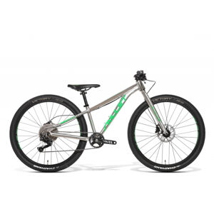 AMULET-26 Youngster 1.10, alu brushed transparent/green shiny 2022 Strieborná 26" XS