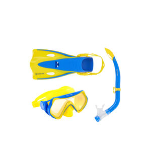 AQUALUNG-SET HERO YELLOW BLUE LENS MIRROR Žltá S/M