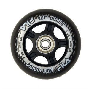 FILA SKATES-WHEELS 80MM/82A+A5+AS6MM Čierna