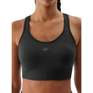 4F-SPORT BRA-4FWSS24USBAF117-20S-DEEP BLACK Čierna XS