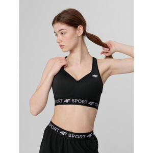 4F-SPORTS BRA STAD014-20S-DEEP BLACK Čierna L
