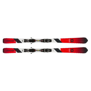 VOLKL-DEACON 7.4 RED w/FDT-PLATE 19/20 + VMOTION 10 GW BLACK/WHITE Červená 163 cm