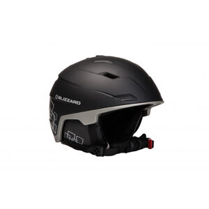 BLIZZARD-DOUBLE ski helmet, black matt/gun metal/silver squares, Čierna 60/62 cm