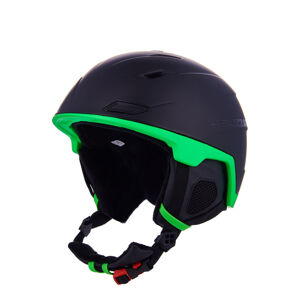 BLIZZARD-Double ski helmet, black matt/neon green, big logo Čierna 56/59 cm 23/24