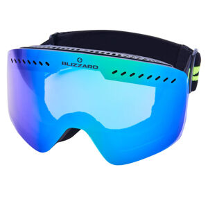 BLIZZARD-Ski Gog. 983 MDAVZO, black matt, smoke2, green REVO Čierna UNI