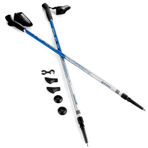 SPOKEY-MEADOW Nordic Walking 2 part, anti-shock Modrá 105/135 cm