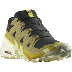 SALOMON-Speedcross 6 black/cress green/transparent yellow Čierna 41 1/3