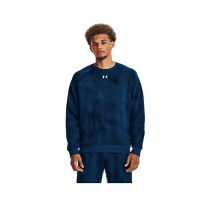 UNDER ARMOUR-UA Rival Fleece Printed Crew-BLU Modrá M