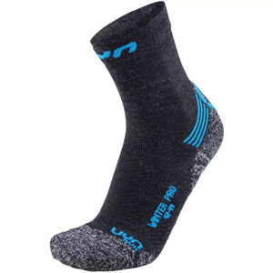 UYN-S100078 MENS RUNNING SOCKS, G174 GREY/BLACK Šedá 42/44