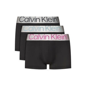 CALVIN KLEIN-LOW RISE TRUNK 3PK-B- ARONA, ASHF GRY, ULTRA PINK LGS Čierna S